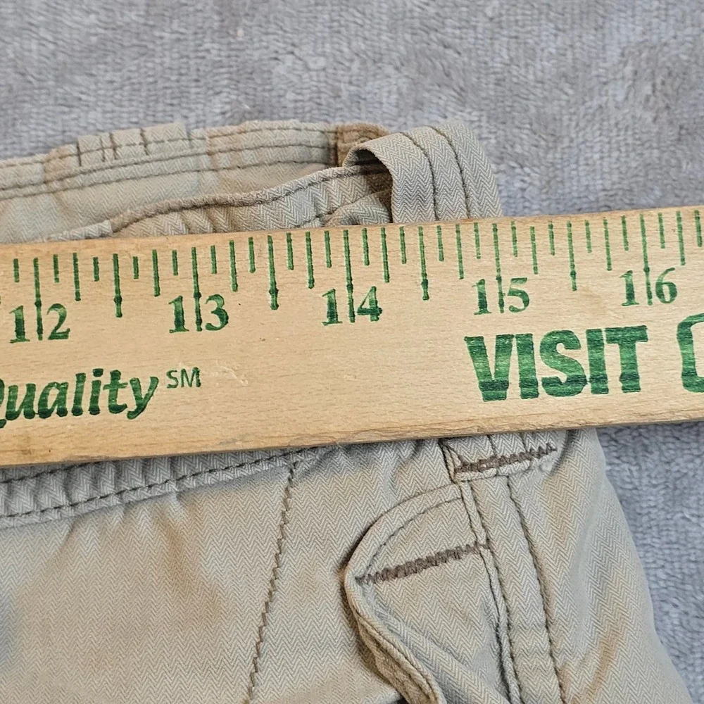 Abercrombie & Fitch Cargo Shorts Mens 30 Tan Khaki Gorpcore Utility Paratrooper